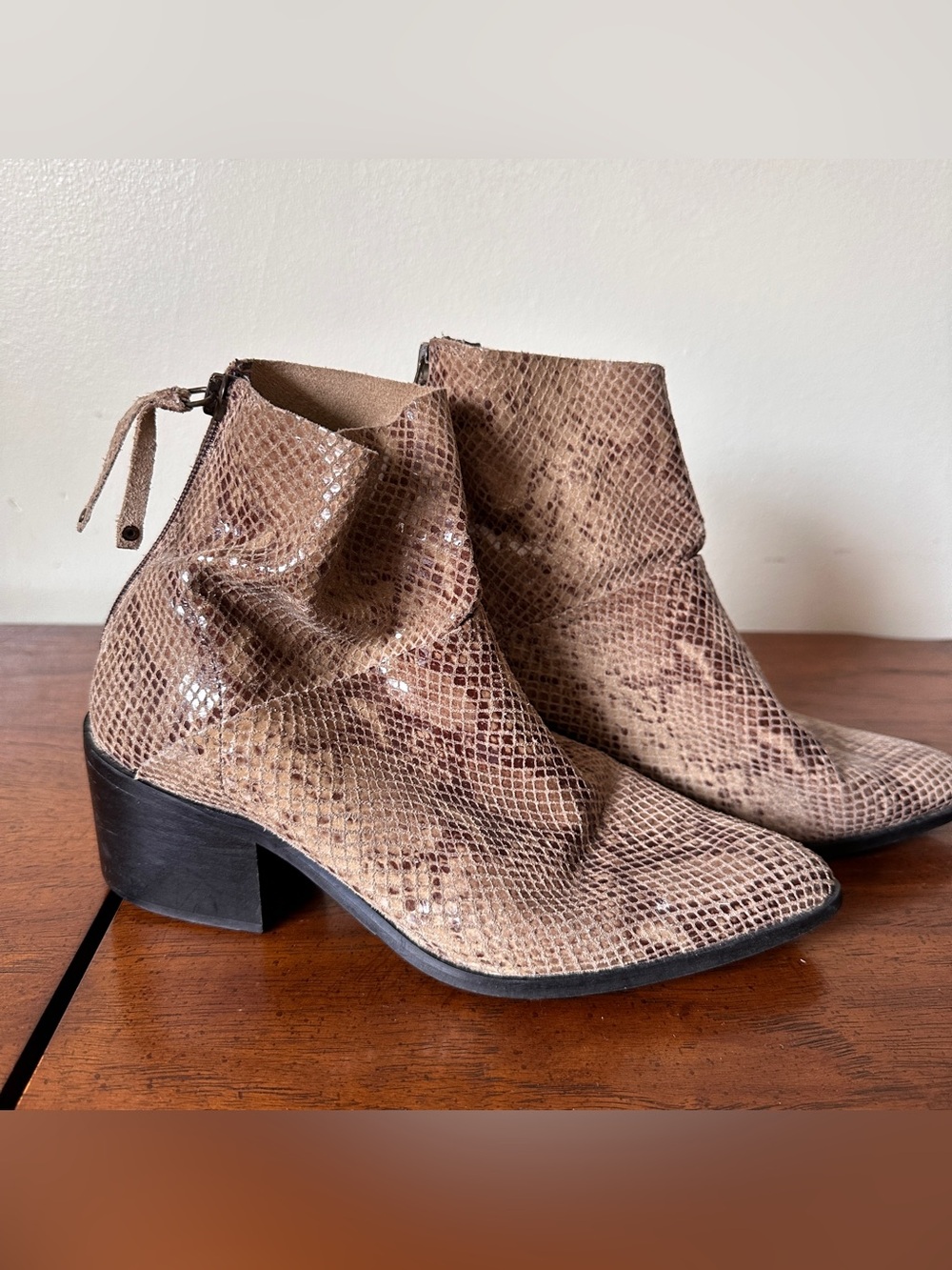 Topshop Midnight Snake Boots